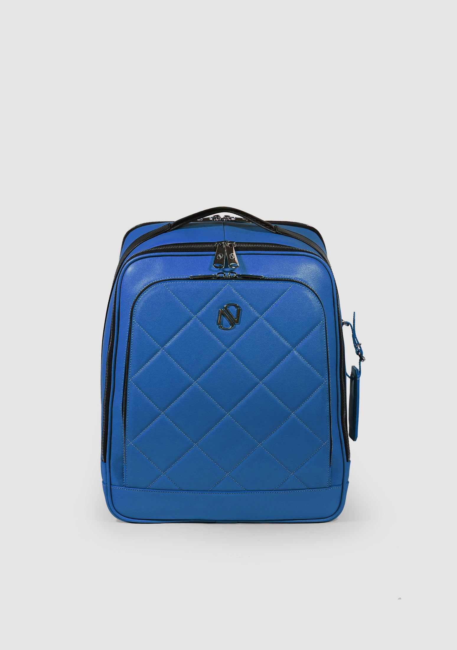 Dune Blue Leather Backpack Made in Italy SOUL OF NOMAD