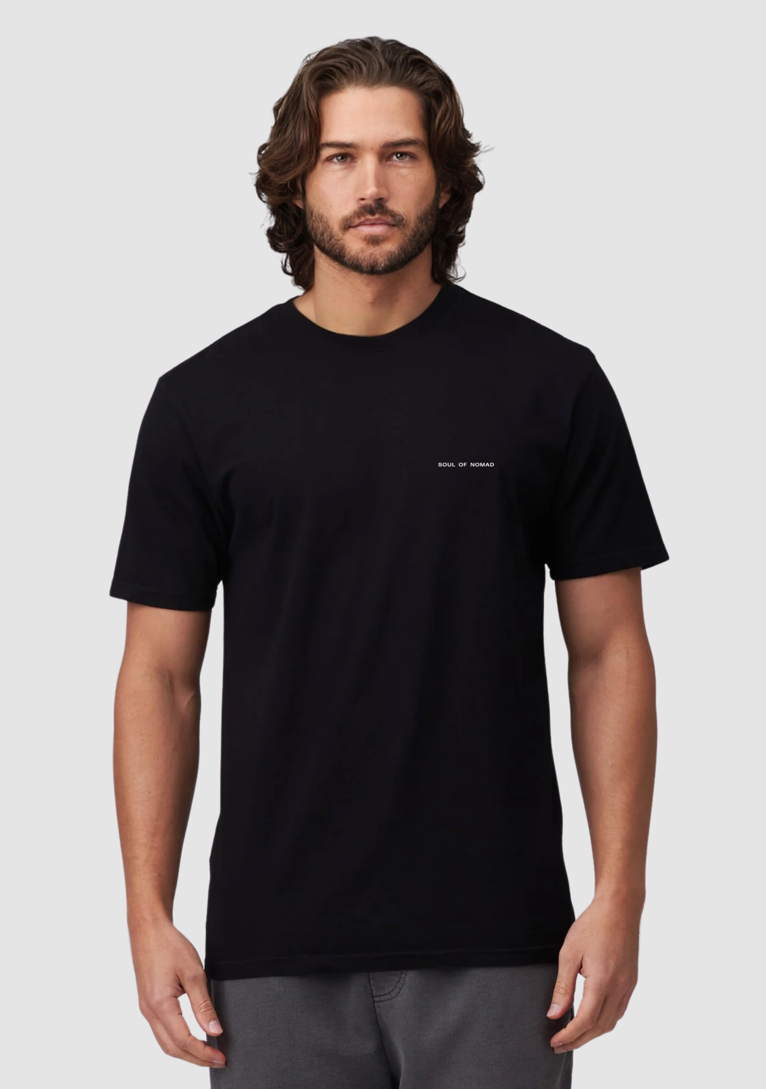 Short-Sleeved Cotton T-Shirt with SON Text Logo