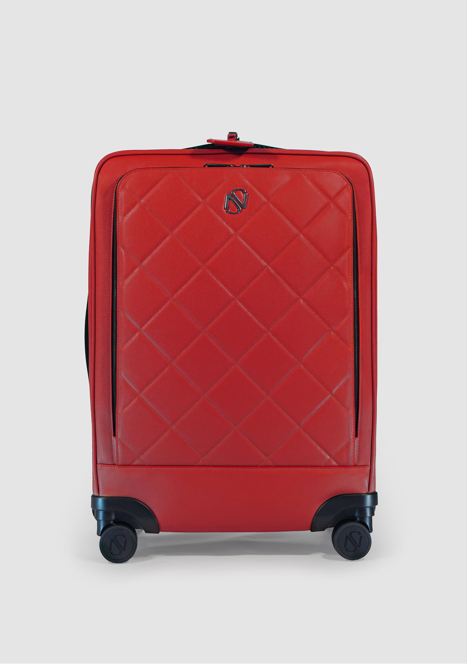 55 Dune Limited Red Calf Leather Suitcase