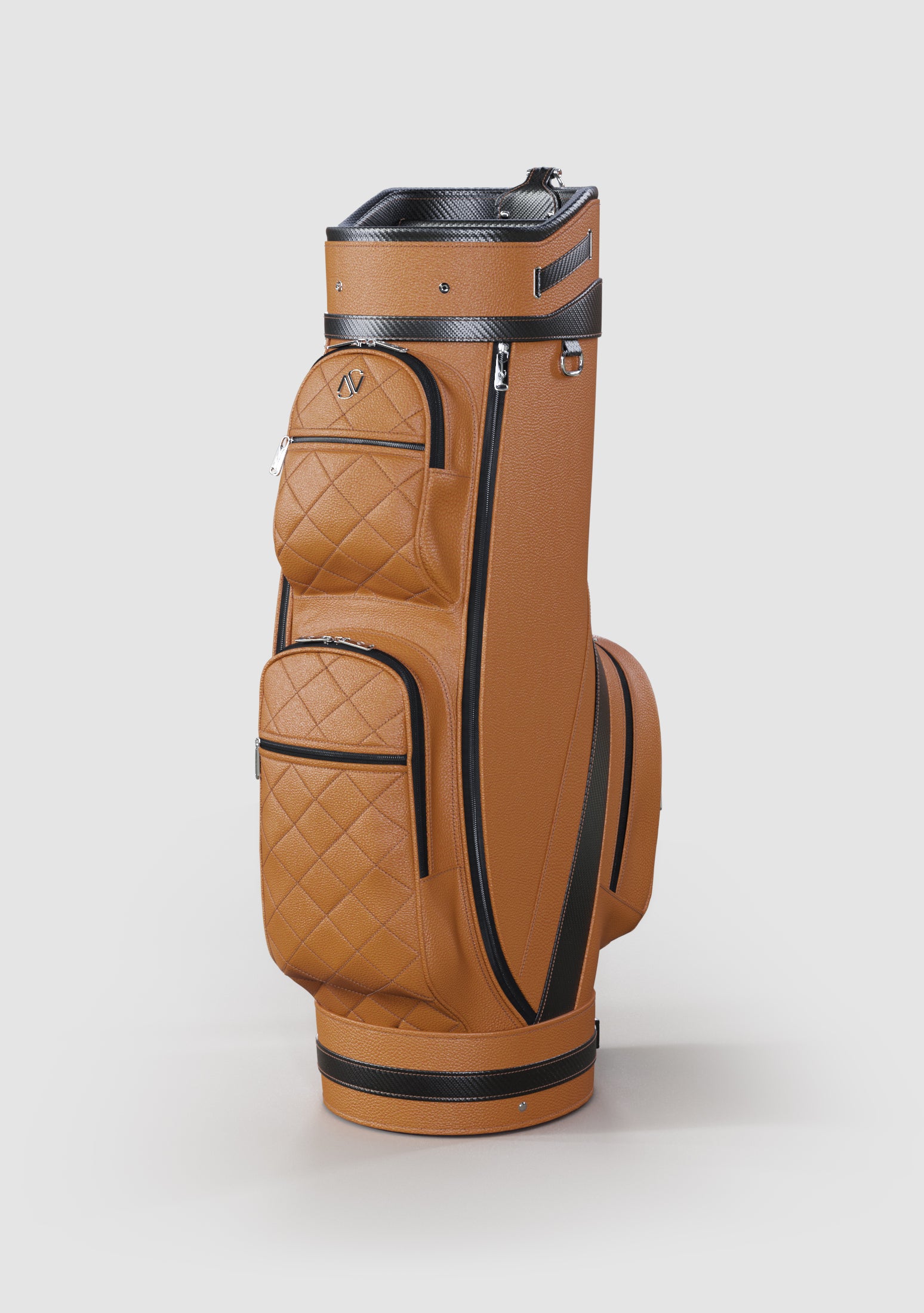 Kennedy Sand Calf Leather Golf Bag