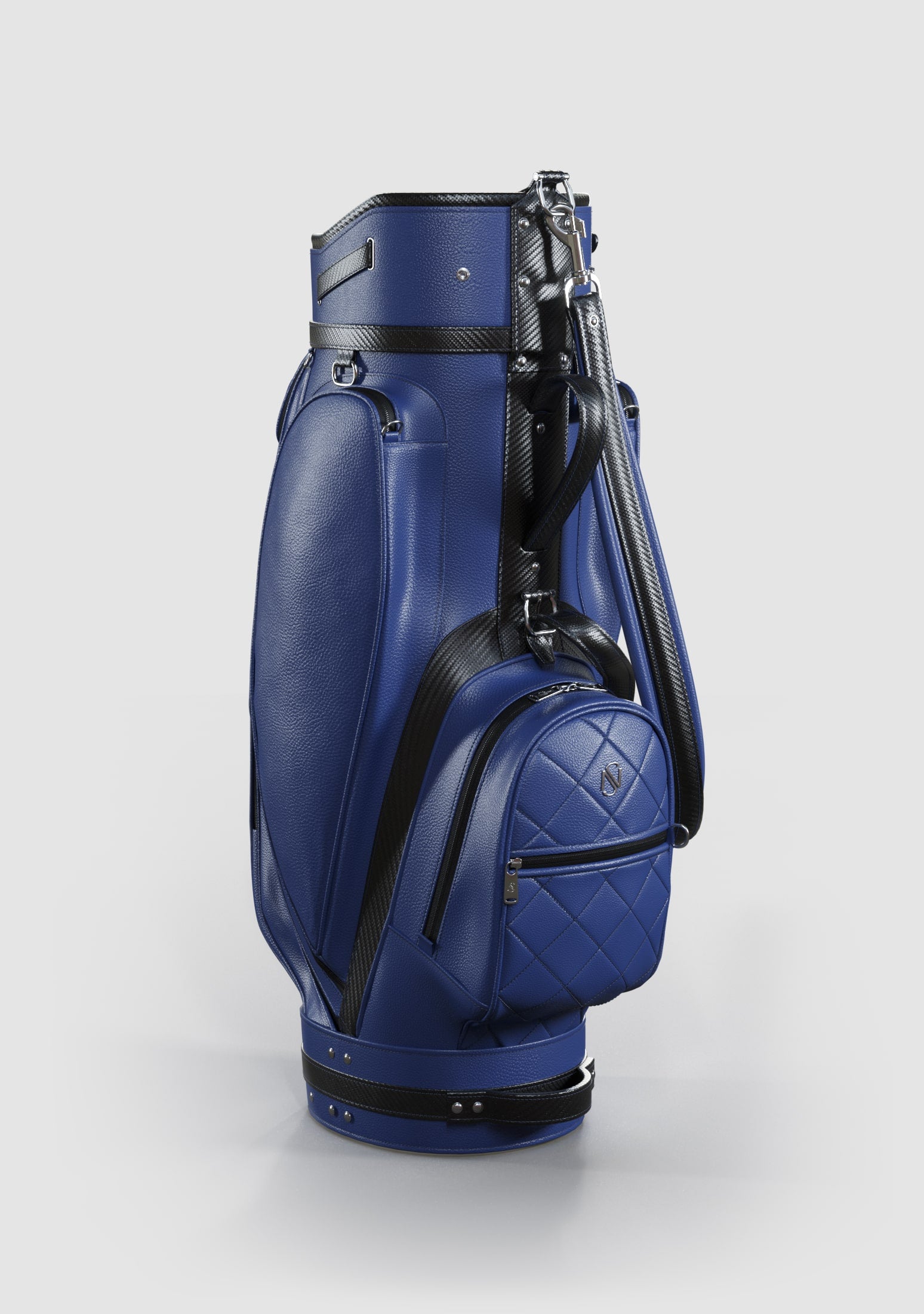 Reagan Blue Calf Leather Golf Bag