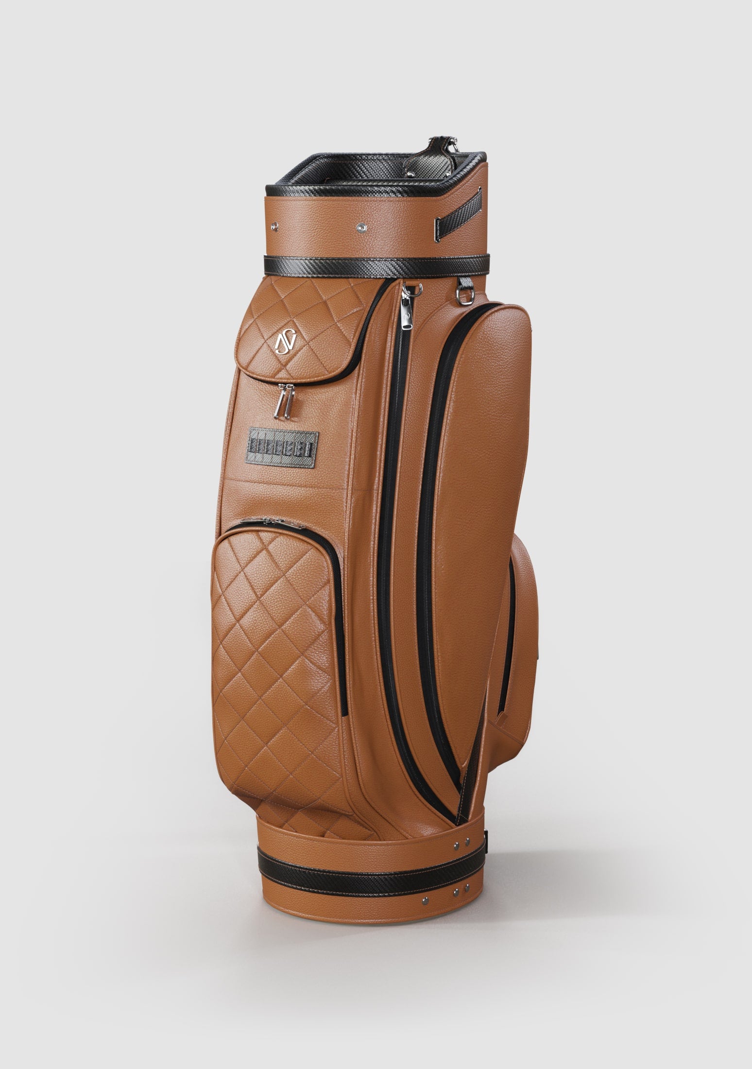 Reagan Sand Calf Leather Golf Bag