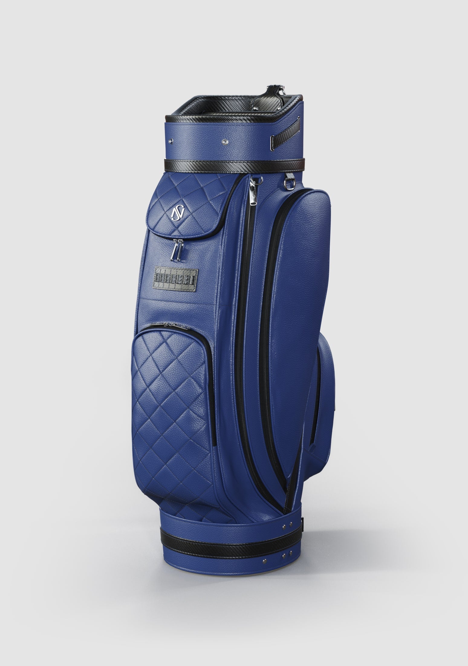 Reagan Blue Calf Leather Golf Bag