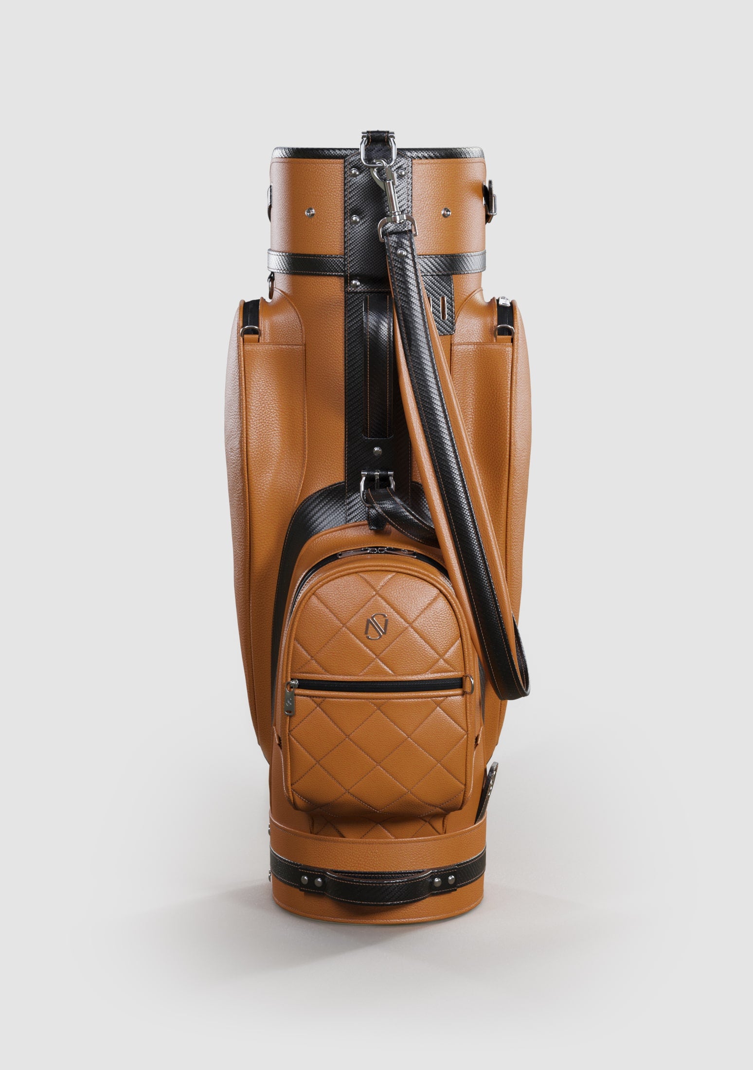 Reagan Sand Calf Leather Golf Bag