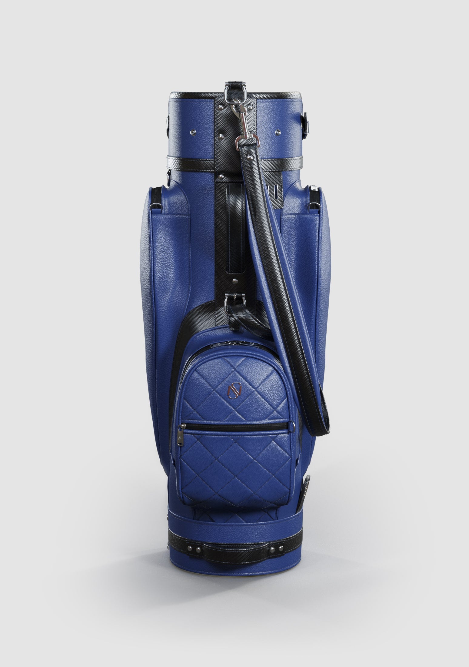 Reagan Blue Calf Leather Golf Bag