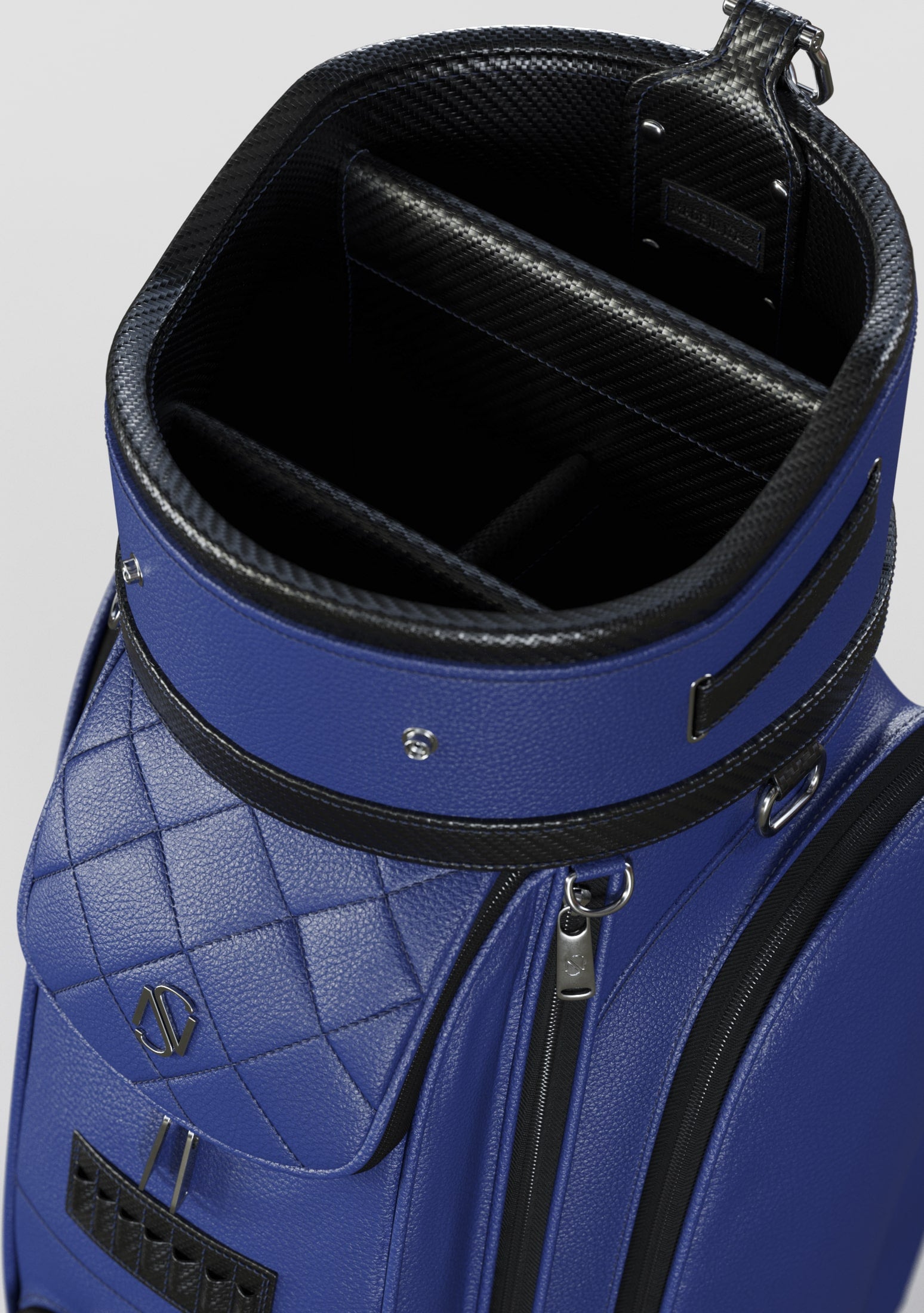 Reagan Blue Calf Leather Golf Bag