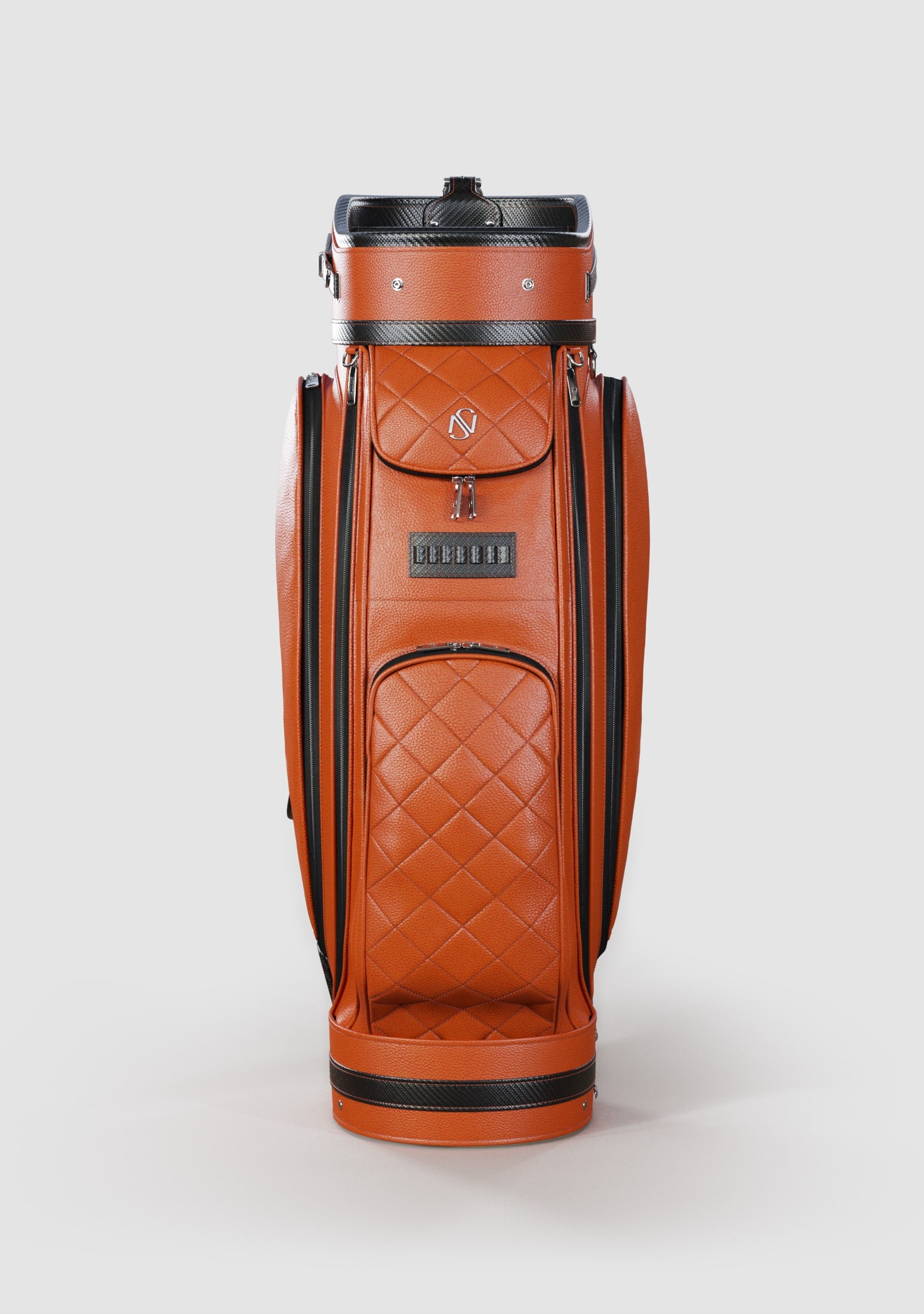 Reagan Orange Calf Leather Golf Bag