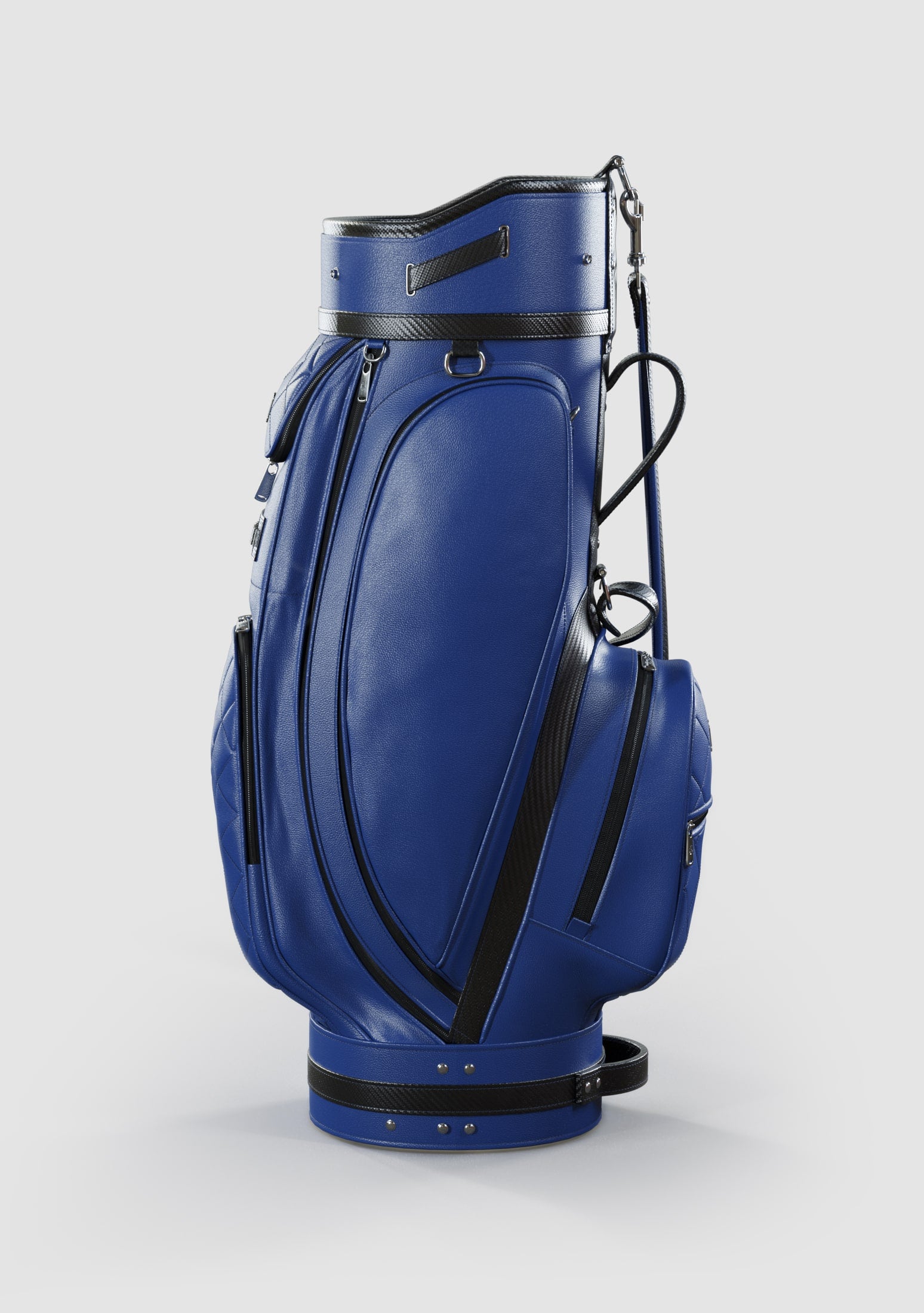 Reagan Blue Calf Leather Golf Bag