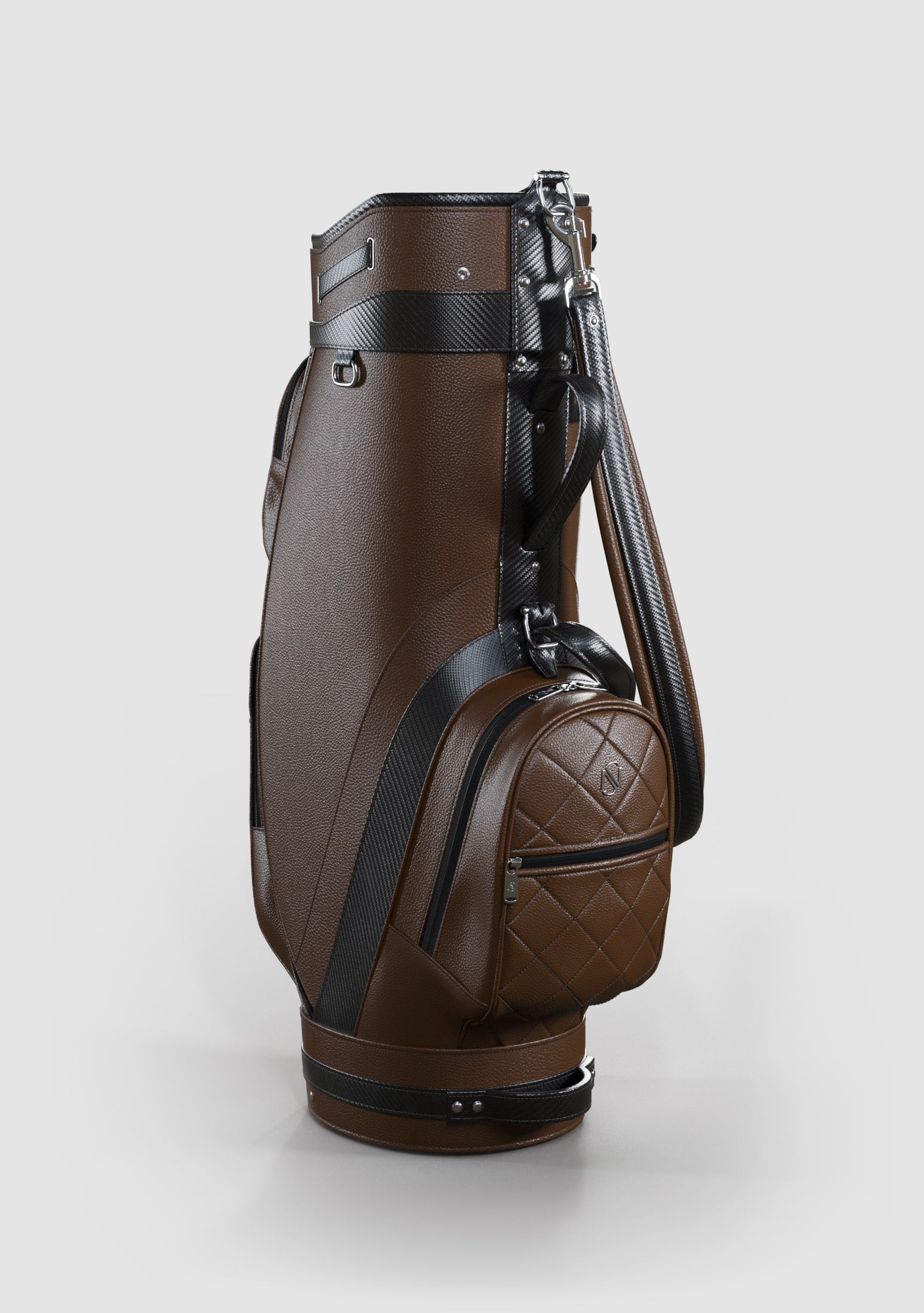 Kennedy Brown Calf Leather Golf Bag