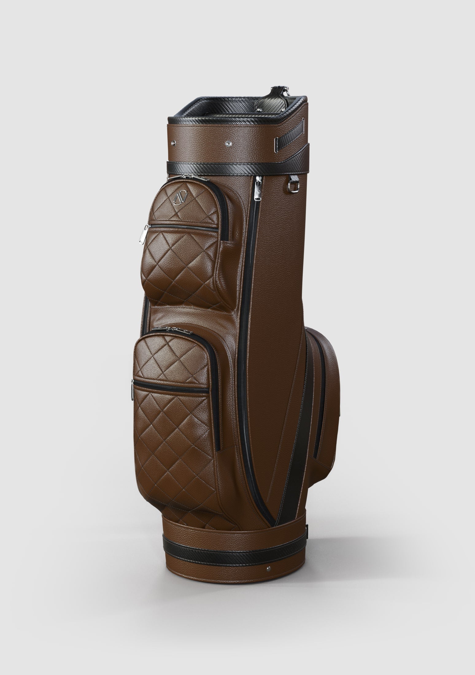 Kennedy Brown Calf Leather Golf Bag