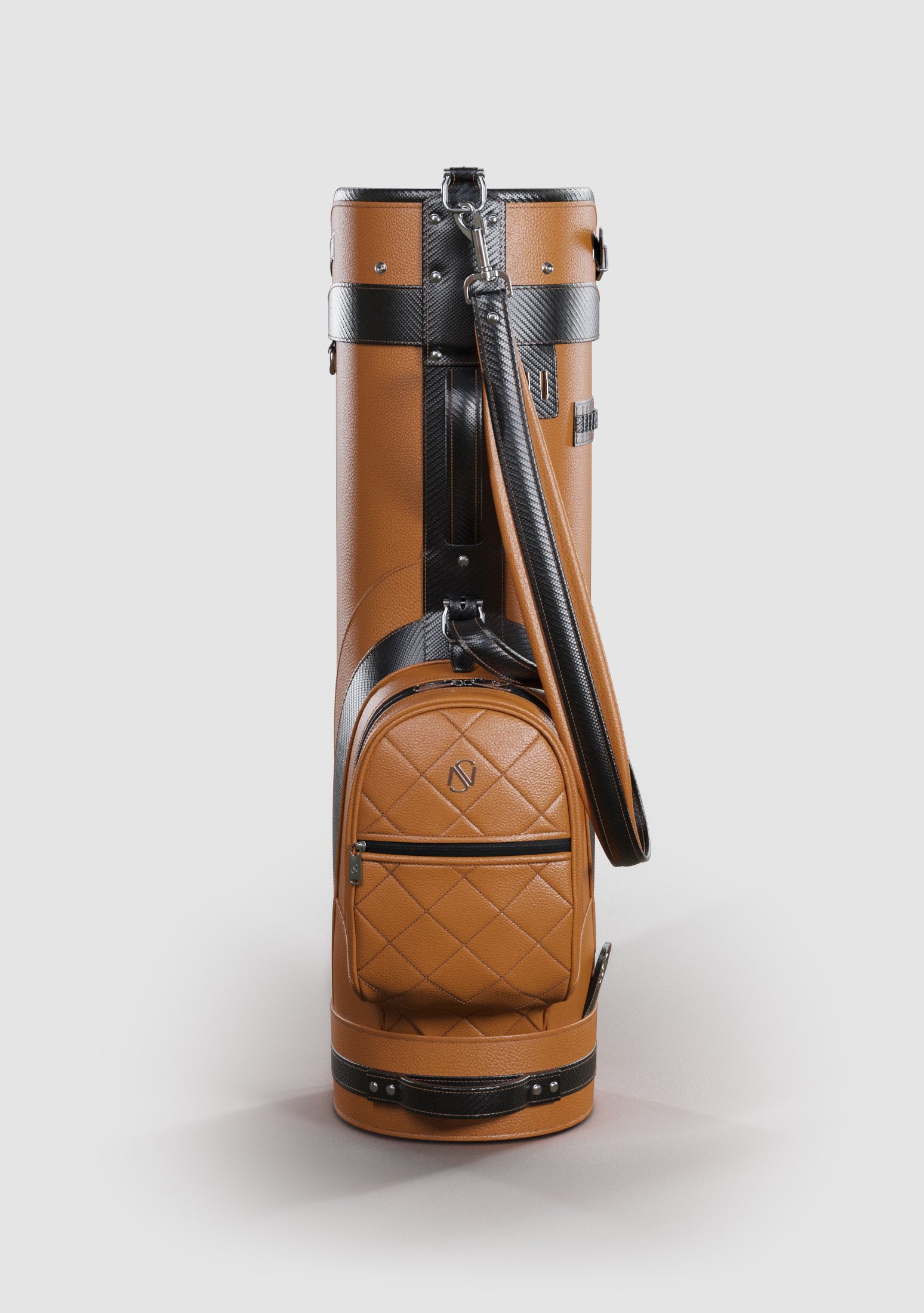 Kennedy Sand Calf Leather Golf Bag