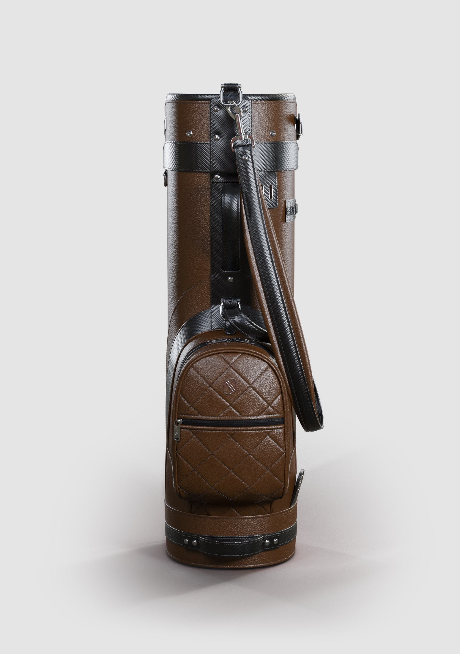 Kennedy Brown Calf Leather Golf Bag