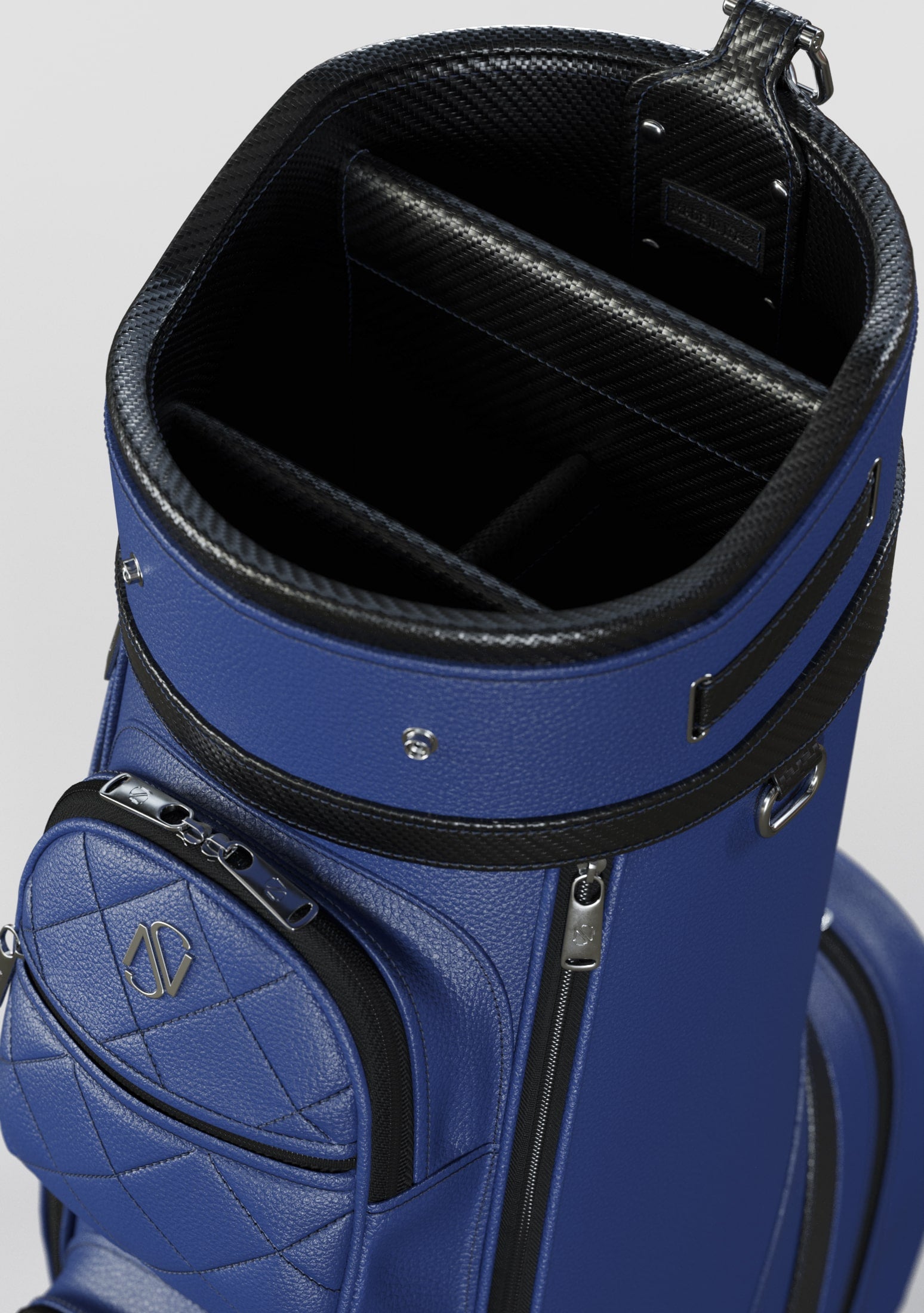 Kennedy Blue Calf Leather Golf Bag