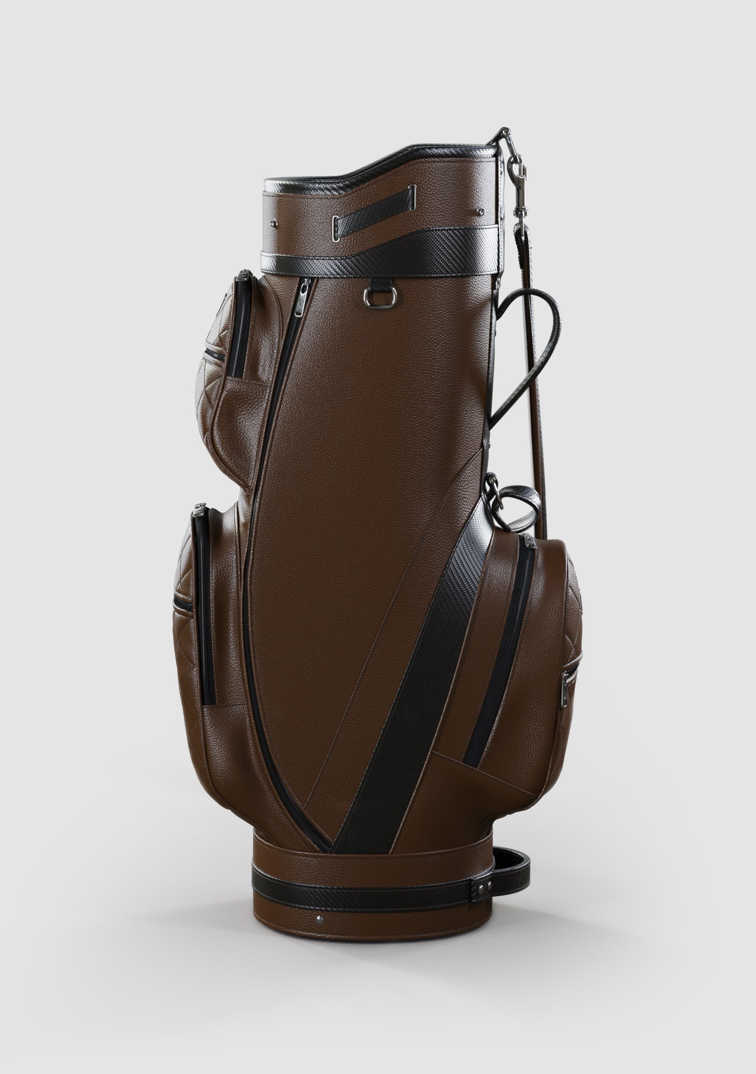 Kennedy Brown Calf Leather Golf Bag